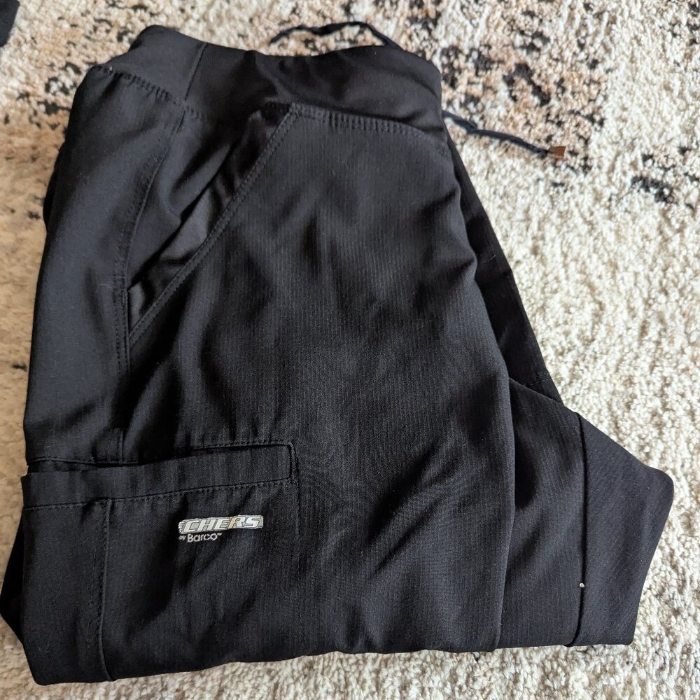 PAIR of Skechers black MP scrub pants